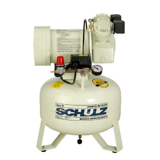 Schulz MSV6 MSV12 dental air compressor head 1HP Oil Free 115/230V 